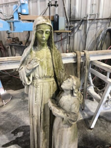 Before Marble Statue Restoration